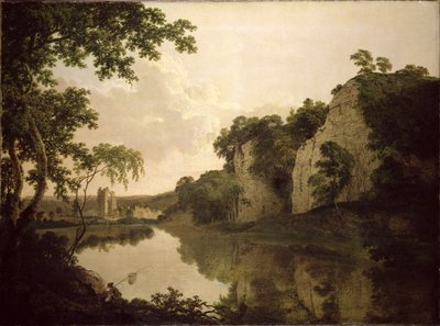 Landschaft mit Dale Abbey von Joseph Wright of Derby